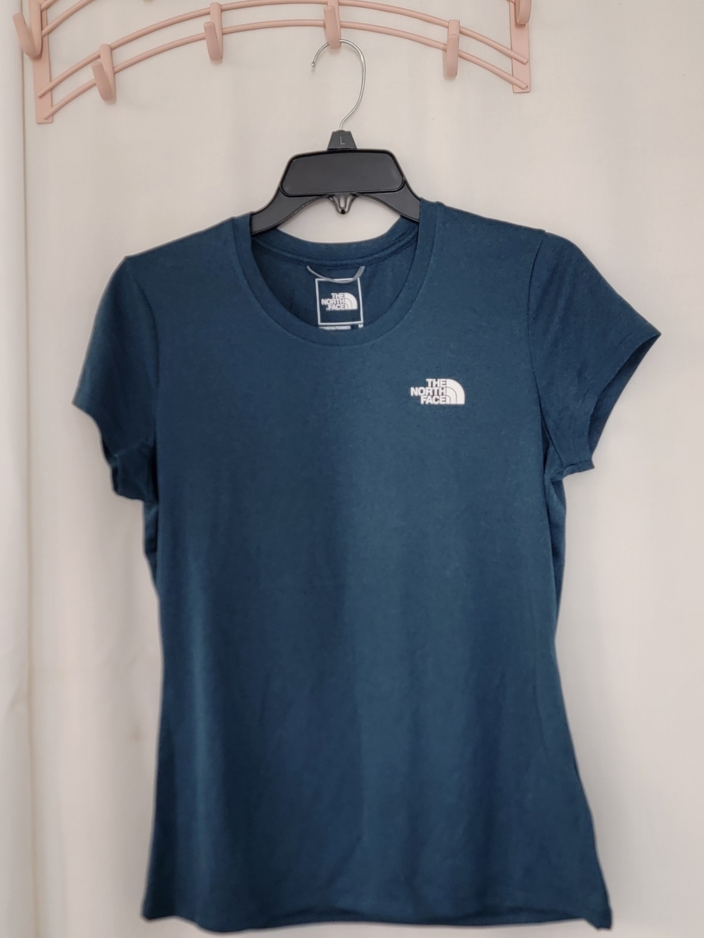 The North Face Women's Short Sleeve Tee in Deep Blue with White Logo